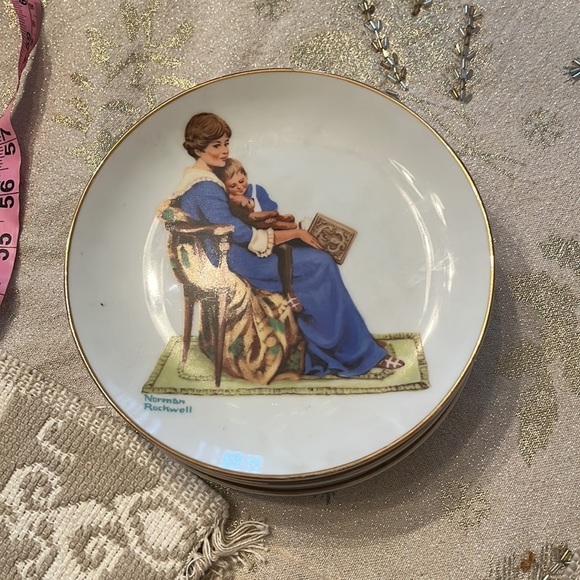 Norman Rockwell Plates Set of 5 in EUC - Picture 10 of 11